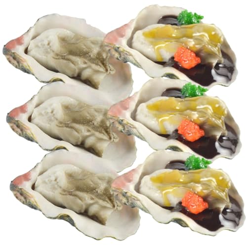 KOMBIUDA 6 Stück Simulierte Austern Austernschale Feigen gefälschte Meeresfrüchte gefälschter Fisch Miniatures tischdeko esstisch hochstihl Mini-Essen gefälschtes Austernmodell KOMBIUDA 6 Stück Simulierte Austern Austernschale Feigen gefälschte Meeresfrüchte gefälschter Fisch Miniatures tischdeko esstisch hochstihl Mini-Essen gefälschtes Austernmodell von KOMBIUDA