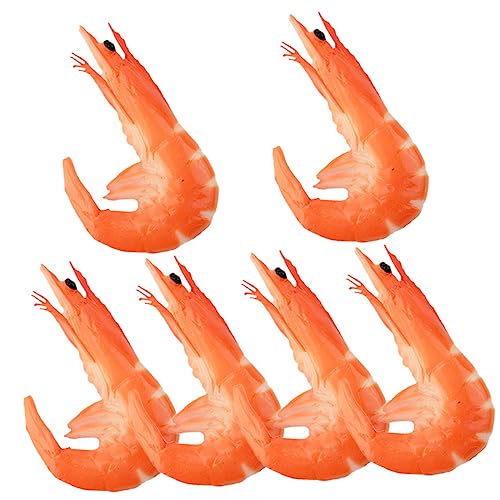 KOMBIUDA 6 Stück Simulierte Garnelen Lebensmittel Deko Gefälschte Garnelenstütze Restaurant-Display-Requisite Simuliertes Garnelenmodell Simuliertes Essen Simulation Garnelen PVC Rot KOMBIUDA 6 Stück Simulierte Garnelen Lebensmittel Deko Gefälschte Garnelenstütze Restaurant-Display-Requisite Simuliertes Garnelenmodell Simuliertes Essen Simulation Garnelen PVC Rot von KOMBIUDA