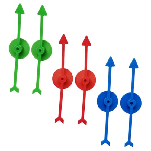 KOMBIUDA 6 Stück Teiliges DIY Spielpfeil aus Robustem Kunststoff Farbige Zeiger für Interaktives Brettspiel Vielseitiges Zubehör für Pädagogische und Freizeitaktivitäten für Familien und KOMBIUDA 6 Stück Teiliges DIY Spielpfeil aus Robustem Kunststoff Farbige Zeiger für Interaktives Brettspiel Vielseitiges Zubehör für Pädagogische und Freizeitaktivitäten für Familien und von KOMBIUDA