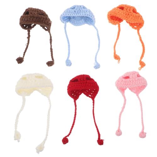 KOMBIUDA 6 Stück Teiliges Mini Häkelmützchen für Puppen Kleine Tiere Süße Handgefertigte Wollmützen für DIY Bastelprojekte Weihnachtsbaum Dekorationen und Kreative Haaraccessoires KOMBIUDA 6 Stück Teiliges Mini Häkelmützchen für Puppen Kleine Tiere Süße Handgefertigte Wollmützen für DIY Bastelprojekte Weihnachtsbaum Dekorationen und Kreative Haaraccessoires von KOMBIUDA