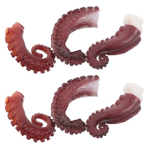 KOMBIUDA 6 Stück Teiliges Realistischer Künstlicher Octopus Tentakel Täuschend Echte Meeresfrüchte Deko für BBQ Partys Fotografie und Küchenpräsentation KOMBIUDA 6 Stück Teiliges Realistischer Künstlicher Octopus Tentakel Täuschend Echte Meeresfrüchte Deko für BBQ Partys Fotografie und Küchenpräsentation von KOMBIUDA