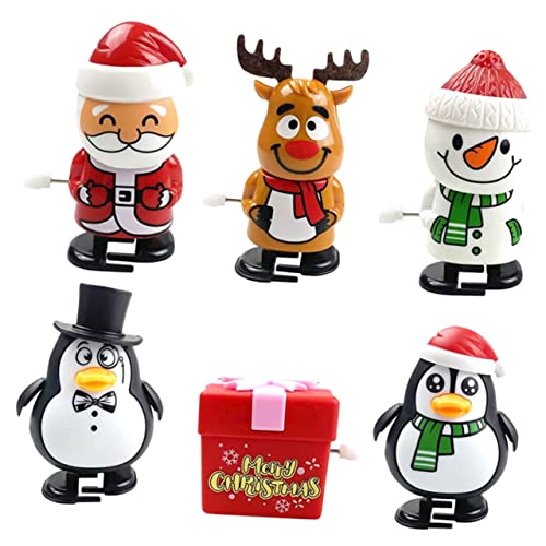 KOMBIUDA 6 Stück Weihnachtliches Aufziehspielzeug Stuffer Weihnachten für kindergeschenke weihnchtsdeko Gefälligkeiten für Weihnachtsfeiern lustiges Kinderspielzeug Plastik KOMBIUDA 6 Stück Weihnachtliches Aufziehspielzeug Stuffer Weihnachten für kindergeschenke weihnchtsdeko Gefälligkeiten für Weihnachtsfeiern lustiges Kinderspielzeug Plastik von KOMBIUDA