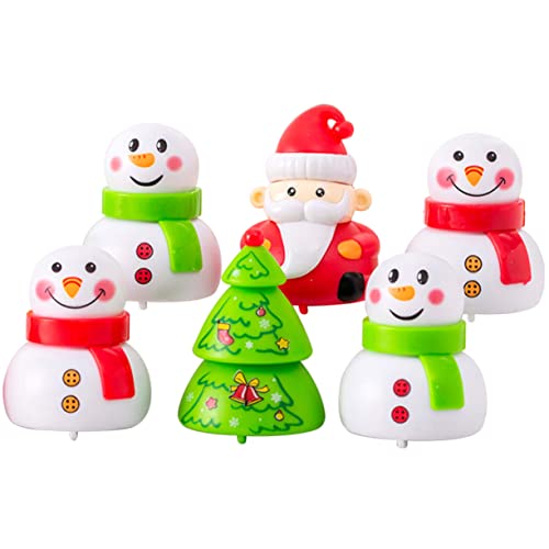 KOMBIUDA 6 Stück Weihnachtszugwagen Weihnachtsminiaturfiguren Weihnachts-Piñata-Füller für kinderspielzeug weihnachtsparty liefert Desktop- zum Zurückziehen von KOMBIUDA