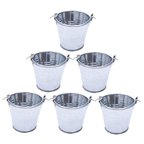 KOMBIUDA 6 Stück Weißblechfass Eimer für Mädchen Kleinkind winzig Miniatur blumenbank Storage Boxes raumdeko gartenvliese Mini Blumentopf aus Eisen Kleiner Aufbewahrungstopf Einfügen Silver KOMBIUDA 6 Stück Weißblechfass Eimer für Mädchen Kleinkind winzig Miniatur blumenbank Storage Boxes raumdeko gartenvliese Mini Blumentopf aus Eisen Kleiner Aufbewahrungstopf Einfügen Silver von KOMBIUDA