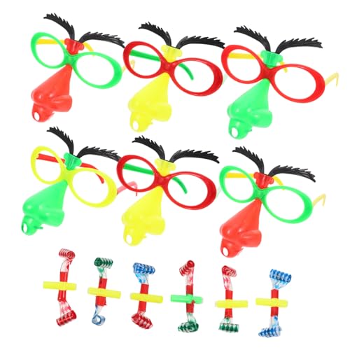 KOMBIUDA 6 Stück lustige Brille Karikatur Kreativ Augenbraue gefälscht gruselig LED lustige Halloween-Brille Kostüm Brillen Halloween-Party-Brille Nasenbrille verkleiden Schüttgutgläser Abs KOMBIUDA 6 Stück lustige Brille Karikatur Kreativ Augenbraue gefälscht gruselig LED lustige Halloween-Brille Kostüm Brillen Halloween-Party-Brille Nasenbrille verkleiden Schüttgutgläser Abs von KOMBIUDA