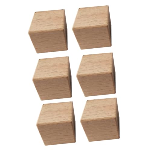 KOMBIUDA 6 Stück quadratischer Block lernspielzeug sortierspielzeug DIY Holzbausteine für Vorschulkinder Holzblöcke Bastelwürfel aus Holz -Holzklötze Buche Khaki KOMBIUDA 6 Stück quadratischer Block lernspielzeug sortierspielzeug DIY Holzbausteine für Vorschulkinder Holzblöcke Bastelwürfel aus Holz -Holzklötze Buche Khaki von KOMBIUDA