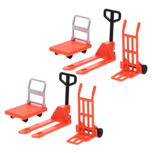 KOMBIUDA 6 Stücke Mini Gabelstapler Konstruktion Spielzeug Jungen Und Mädchen Gebäude Set Verkehrs Hindernisse Für Lernen Spielen von KOMBIUDA