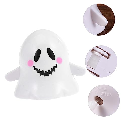 KOMBIUDA 6-Teiliges Set Springendes Halloween Halloween Toys Cute Toys Halloween-Uhrwerk Geister Halloween -Puppe Halloween- -Requisiten PVC-Kunststoff Weiß von KOMBIUDA