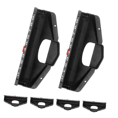 KOMBIUDA 6 Teiliges Zubehör Für Hockey Tischhockey Punktezähler Tischfußball Punkteanzeige Zahlenzähler Tisch Für Spiele Schwarz von KOMBIUDA