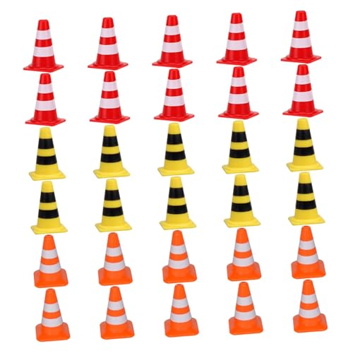 KOMBIUDA 60 Stück Teiliges Mini-verkehrszeichen aus Kunststoff Bunte Mini-verkehrskegel und Straßensperren Kindersicher Leicht Tragbar für Pädagogisches Verkehrssicherheitsspiel und KOMBIUDA 60 Stück Teiliges Mini-verkehrszeichen aus Kunststoff Bunte Mini-verkehrskegel und Straßensperren Kindersicher Leicht Tragbar für Pädagogisches Verkehrssicherheitsspiel und von KOMBIUDA