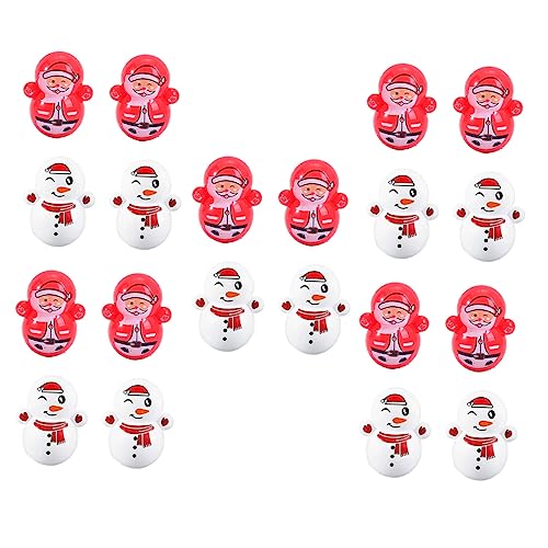 KOMBIUDA 60st Becher Kleine Kinderspielzeug Herbst- Und Winterunterwäsche Zierspielzeug Weihnachtsmann Cartoon- Home Decore Plastik von KOMBIUDA
