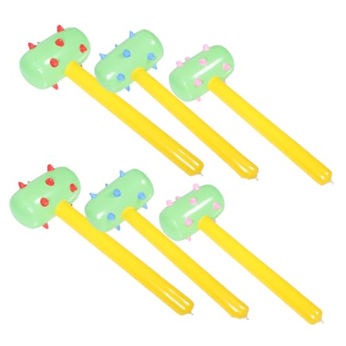 KOMBIUDA 6St Drucklufthammer aufblasbare Keulenspielzeuge Massenspielzeug aufblasbare Party-Requisiten Kinderspielzeug kluppe toys Keulenspielzeug für Kinder buntes Hammerspielzeug PVC KOMBIUDA 6St Drucklufthammer aufblasbare Keulenspielzeuge Massenspielzeug aufblasbare Party-Requisiten Kinderspielzeug kluppe toys Keulenspielzeug für Kinder buntes Hammerspielzeug PVC von KOMBIUDA