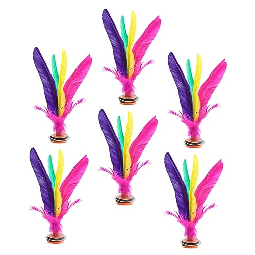 KOMBIUDA 6St Federball Federball für kinderspielzeug die draußenspiele Federball treten Federbälle Badminton Bunte Kick Federbälle handgefertigte Jianzi Gänsefedern KOMBIUDA 6St Federball Federball für kinderspielzeug die draußenspiele Federball treten Federbälle Badminton Bunte Kick Federbälle handgefertigte Jianzi Gänsefedern von KOMBIUDA