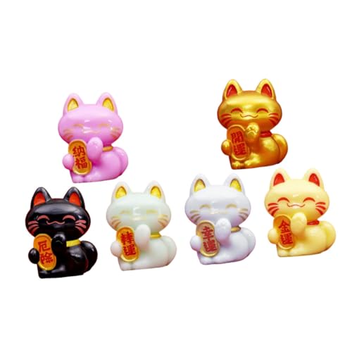 KOMBIUDA Statue Japanische Wohnkultur 6pcs Figuren Katze Spielzeug Büro Schreibtisch Zubehör KOMBIUDA Statue Japanische Wohnkultur 6pcs Figuren Katze Spielzeug Büro Schreibtisch Zubehör von KOMBIUDA