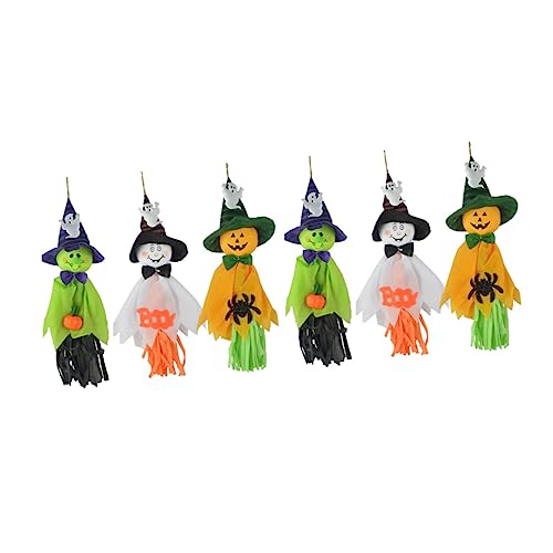 KOMBIUDA 6St Halloween-Anhänger Tür Halloween-Haustierdekoration unheimlich wirbelt Zwerge Halloween deko Halloween wanddeko dekorative Requisite für Zuhause Halloween-Deko-Requisite Vlies KOMBIUDA 6St Halloween-Anhänger Tür Halloween-Haustierdekoration unheimlich wirbelt Zwerge Halloween deko Halloween wanddeko dekorative Requisite für Zuhause Halloween-Deko-Requisite Vlies von KOMBIUDA