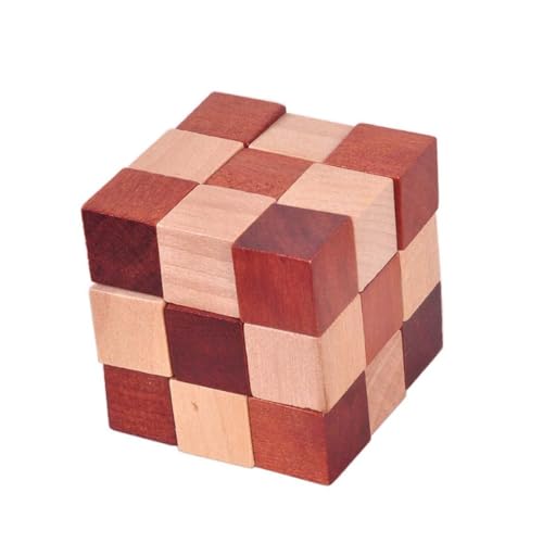 KOMBIUDA 6St Holz 3D-Puzzle iq-Puzzle 3D-Puzzlekugel Erwachsener Minsuo Holzkasten Luban-Schloss Bambus von KOMBIUDA