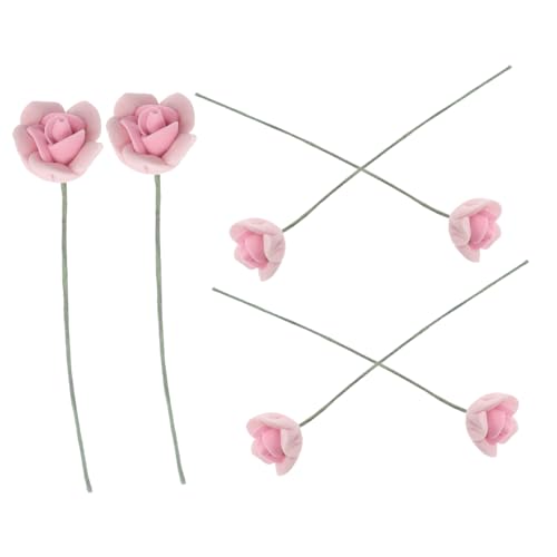 KOMBIUDA Realistisches Künstliches Blumen-rosenstrauß-Set 6-teilig Mini-Rosen-blumenpicks Für Puppenhaus-Landschaft Miniatur-rosenstiele KOMBIUDA Realistisches Künstliches Blumen-rosenstrauß-Set 6-teilig Mini-Rosen-blumenpicks Für Puppenhaus-Landschaft Miniatur-rosenstiele von KOMBIUDA