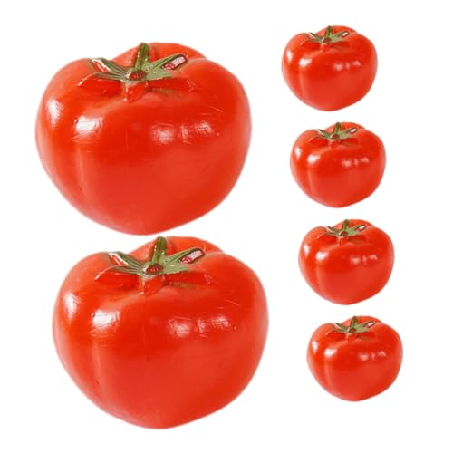 KOMBIUDA Künstliche Mini-Tomaten Aus PVC Heimdekoration Gemüse Für Küche Obstladen Festivals 6 Stück KOMBIUDA Künstliche Mini-Tomaten Aus PVC Heimdekoration Gemüse Für Küche Obstladen Festivals 6 Stück von KOMBIUDA