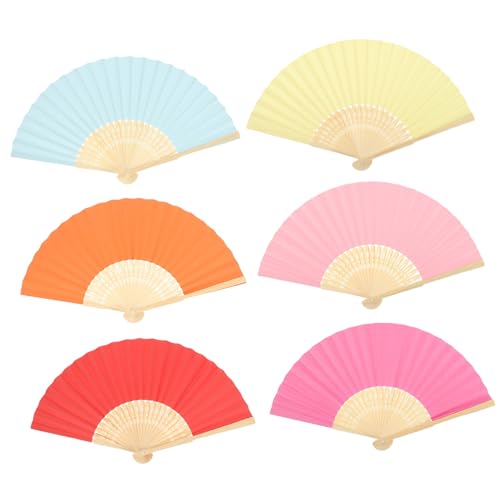 KOMBIUDA 6Stücke DIY Faltventilatoren Handgehaltene Faltbare Papierfächer für Tanz und Dekoration Farbenfrohe Bastelventilatoren zur Individuellen Gestaltung für Kinderzimmer KOMBIUDA 6Stücke DIY Faltventilatoren Handgehaltene Faltbare Papierfächer für Tanz und Dekoration Farbenfrohe Bastelventilatoren zur Individuellen Gestaltung für Kinderzimmer von KOMBIUDA