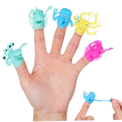 KOMBIUDA 6Stücke Handpuppen aus TPR Kreative DIY Fingerpuppen für Beruhigende Handpuppenhandschuhe Zufallsdesign Kinderspielzeug für Geburtstagsfeiern und Interaktive Spiele KOMBIUDA 6Stücke Handpuppen aus TPR Kreative DIY Fingerpuppen für Beruhigende Handpuppenhandschuhe Zufallsdesign Kinderspielzeug für Geburtstagsfeiern und Interaktive Spiele von KOMBIUDA