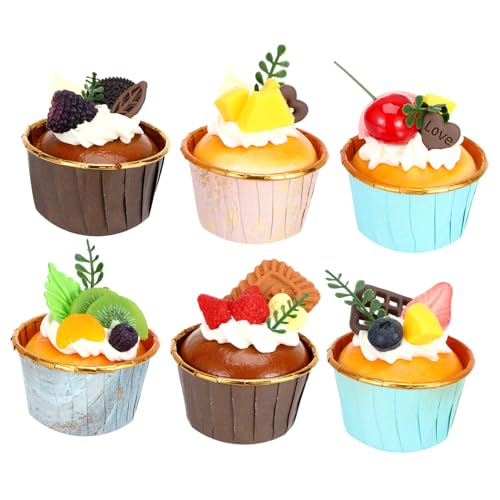 KOMBIUDA 6 Stück Simulation Künstlicher Kuchenmodelle Zarte Kuchen Lebensmittelmodelle Foto Requisiten KOMBIUDA 6 Stück Simulation Künstlicher Kuchenmodelle Zarte Kuchen Lebensmittelmodelle Foto Requisiten von KOMBIUDA