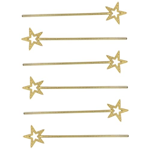 KOMBIUDA 6Stücke Teiliges Feenstab für Glitzernde Cosplay Requisiten Dekorative Hexenstäbe für Partys Geburtstagsfeiern und Halloween Sternförmige Leuchtende Accessoires von KOMBIUDA