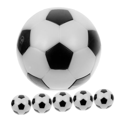 KOMBIUDA 6 Stück 32 Mm Tischfußballbälle Schwarz-weißer Ball Für Mini-tischfußball von KOMBIUDA