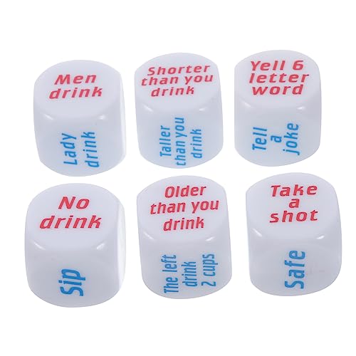 KOMBIUDA 6 Stücke Englisch Trinken Spiel Set Für Alkohol Bar Ktv Erwachsene Spaß Unterhaltung von KOMBIUDA