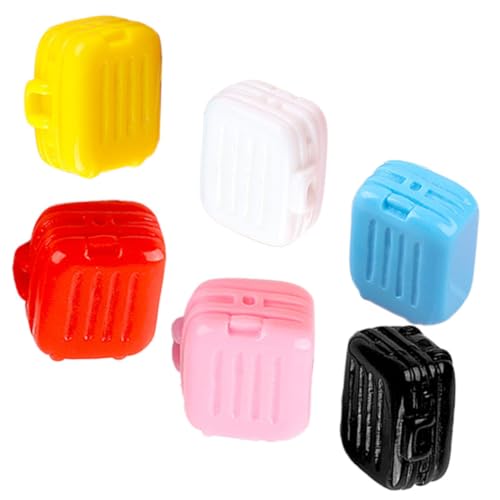 KOMBIUDA 6 Stücke Miniatur Koffer Mini Puppen Koffer Mini Ornament Für Puppenhaus Reise Koffer KOMBIUDA 6 Stücke Miniatur Koffer Mini Puppen Koffer Mini Ornament Für Puppenhaus Reise Koffer von KOMBIUDA