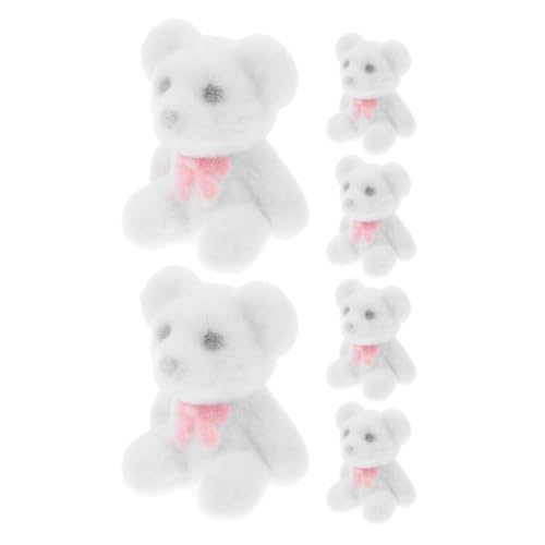 KOMBIUDA 6 Stücke Mini Beflockt Bär Plüsch Spielzeug Für Party Dekorationen Geburtstag Hochzeit Baby Shower Favor Supplies Weiß KOMBIUDA 6 Stücke Mini Beflockt Bär Plüsch Spielzeug Für Party Dekorationen Geburtstag Hochzeit Baby Shower Favor Supplies Weiß von KOMBIUDA