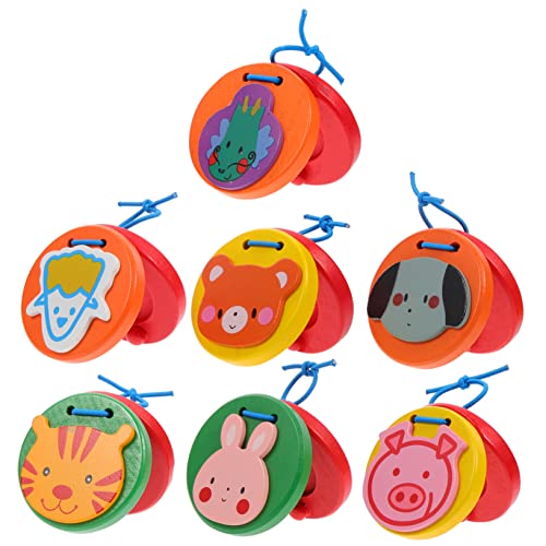 KOMBIUDA 7-teiliges Holz-kastagnettenspielzeug Für Kleinkinder Frühes Lernen Musikalisches Schlaginstrument KOMBIUDA 7-teiliges Holz-kastagnettenspielzeug Für Kleinkinder Frühes Lernen Musikalisches Schlaginstrument von KOMBIUDA