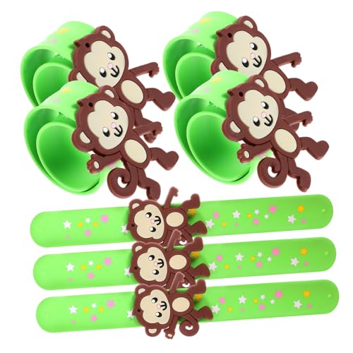 KOMBIUDA 7 Stück Süße Silikon Monkey Slap Armbänder Teiliges für Kinderpartys Tanzveranstaltungen und Geburtstagsfeiern KOMBIUDA 7 Stück Süße Silikon Monkey Slap Armbänder Teiliges für Kinderpartys Tanzveranstaltungen und Geburtstagsfeiern von KOMBIUDA