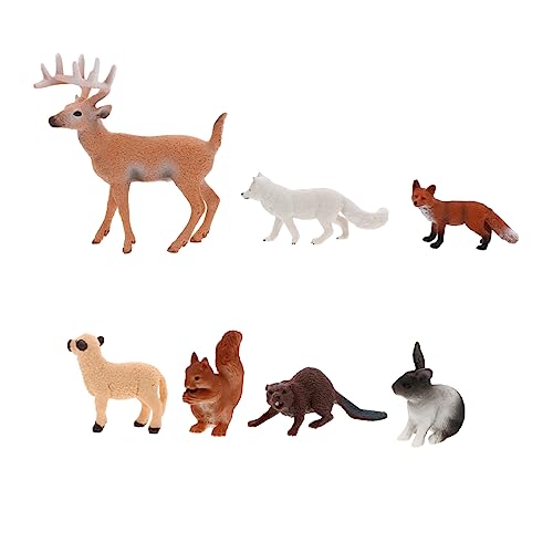 KOMBIUDA 7 Stück Wildtiermodell Animal Toys Tier simuliertes Tiermodell Wildlife Figuren von Waldtieren Waldtierfiguren, Wildtierfigur realistisches Tiermodell Plastik KOMBIUDA 7 Stück Wildtiermodell Animal Toys Tier simuliertes Tiermodell Wildlife Figuren von Waldtieren Waldtierfiguren, Wildtierfigur realistisches Tiermodell Plastik von KOMBIUDA