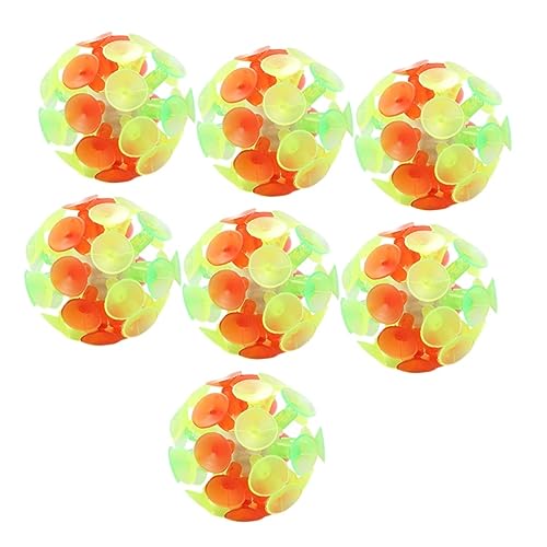 KOMBIUDA 7-teiliges Kindersaugnapfball-spielzeug Leuchtender Saugnapfball Für Kinder Saugnapfspielzeug Partygeschenk Für Jungen Und Mädchen KOMBIUDA 7-teiliges Kindersaugnapfball-spielzeug Leuchtender Saugnapfball Für Kinder Saugnapfspielzeug Partygeschenk Für Jungen Und Mädchen von KOMBIUDA