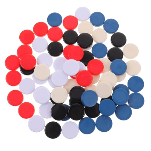 KOMBIUDA 75 Stück Spielmarken Leere Chip Marker für Mathematikunterricht Rote Weiße Schwarze Beige und Blaue Chips für Lernspiele KOMBIUDA 75 Stück Spielmarken Leere Chip Marker für Mathematikunterricht Rote Weiße Schwarze Beige und Blaue Chips für Lernspiele von KOMBIUDA