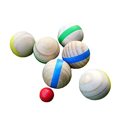 KOMBIUDA Outdoor 7pc Holz Boccia Für Jungen Und Mädchen Gras Outdoor Zufällige Farbe KOMBIUDA Outdoor 7pc Holz Boccia Für Jungen Und Mädchen Gras Outdoor Zufällige Farbe von KOMBIUDA