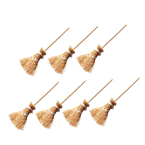KOMBIUDA 7St Mini-Besen Kehrmaschinen Reiniger Produkte Mini- Behälter Vakuum deko Dekoration Schlafzimmer Miniaturmöbel Mini-Modell aus Holz Besenschmuck Buche Khaki KOMBIUDA 7St Mini-Besen Kehrmaschinen Reiniger Produkte Mini- Behälter Vakuum deko Dekoration Schlafzimmer Miniaturmöbel Mini-Modell aus Holz Besenschmuck Buche Khaki von KOMBIUDA