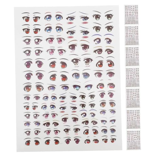 KOMBIUDA 8 Blatt Cartoon Augen Wasserdecals für DIY Projekte Lustige Augen Etiketten für Bastelarbeiten KOMBIUDA 8 Blatt Cartoon Augen Wasserdecals für DIY Projekte Lustige Augen Etiketten für Bastelarbeiten von KOMBIUDA