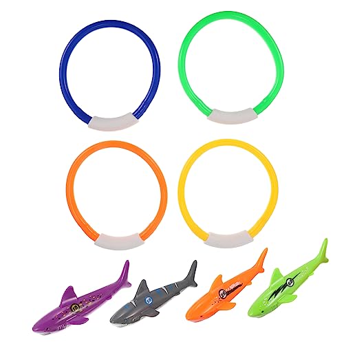 KOMBIUDA 8 STK. Tauch- - Kinderbeckenspielzeug Tauchringe Hai- Pool- Tauchspielzeug Wasserspielzeug Plastik KOMBIUDA 8 STK. Tauch- - Kinderbeckenspielzeug Tauchringe Hai- Pool- Tauchspielzeug Wasserspielzeug Plastik von KOMBIUDA
