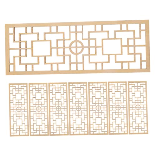 KOMBIUDA 8 Stück Chinesische Holz Screen Dekoration für Puppenhaus Eleganter Raumteiler und Foto Requisite für Miniaturlandschaften und Möbelaccessoires KOMBIUDA 8 Stück Chinesische Holz Screen Dekoration für Puppenhaus Eleganter Raumteiler und Foto Requisite für Miniaturlandschaften und Möbelaccessoires von KOMBIUDA
