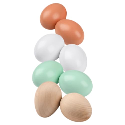 KOMBIUDA 8 Stück Eierdekorationen aus Holz dekorativ dekoriert für Heimdekoration gefälschtes Ei Ostereier Easter Egg Decoration Ostereier bemalen kreatives Ei Party-Ei-Dekorationen KOMBIUDA 8 Stück Eierdekorationen aus Holz dekorativ dekoriert für Heimdekoration gefälschtes Ei Ostereier Easter Egg Decoration Ostereier bemalen kreatives Ei Party-Ei-Dekorationen von KOMBIUDA