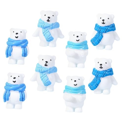 KOMBIUDA 8 Stück Eisbergschalpuppe Mini-polartierspielzeug Eisbär Mini-szenenschmuck Weihnachtsdekoration Urlaub Landschaft Realistisch Ornamente Winzig Für Harz Weiß KOMBIUDA 8 Stück Eisbergschalpuppe Mini-polartierspielzeug Eisbär Mini-szenenschmuck Weihnachtsdekoration Urlaub Landschaft Realistisch Ornamente Winzig Für Harz Weiß von KOMBIUDA