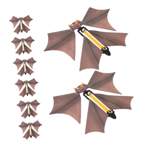 KOMBIUDA Einzigartiger Halloween-Fledermaus-dekoanhänger Zum Aufziehen Fliegende Fledermaus Spielzeug Fledermaus Basteln Desktop-Ornament Figuren Hellbraun KOMBIUDA Einzigartiger Halloween-Fledermaus-dekoanhänger Zum Aufziehen Fliegende Fledermaus Spielzeug Fledermaus Basteln Desktop-Ornament Figuren Hellbraun von KOMBIUDA
