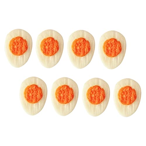 KOMBIUDA 8 Stück Mini-Eier für kinderspielzeug spielzeuge für Toys for spielsachen Mini-Halbei-Modell Rollenspiel-Ei-Modell Miniatur-Ei-Modell- PVC von KOMBIUDA