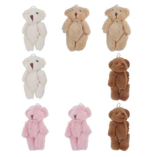 KOMBIUDA 8 Stück Mini Plüschbär Schlüsselanhänger Teilig Weiche Stofftiere für Babyparty Dekorationen und DIY Accessoires Süße für und Feiern KOMBIUDA 8 Stück Mini Plüschbär Schlüsselanhänger Teilig Weiche Stofftiere für Babyparty Dekorationen und DIY Accessoires Süße für und Feiern von KOMBIUDA