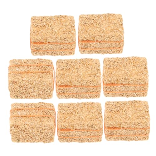KOMBIUDA Puppenhaus Bauernhof Szene Decor Mini Stroh Dekorationen 8 Stücke Mini Hayricks Für Hof Set von KOMBIUDA