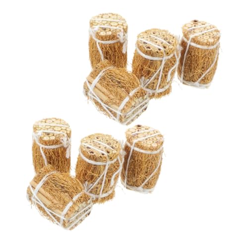 KOMBIUDA 8 Stück Puppenhaus-Strohbeutel Chaps Micro mikrolle heublumen kucheltier Minihaus für Miniballen Spielspielzeug vorgeben Kinderspielzeug Mini-Hatstack- Holz KOMBIUDA 8 Stück Puppenhaus-Strohbeutel Chaps Micro mikrolle heublumen kucheltier Minihaus für Miniballen Spielspielzeug vorgeben Kinderspielzeug Mini-Hatstack- Holz von KOMBIUDA