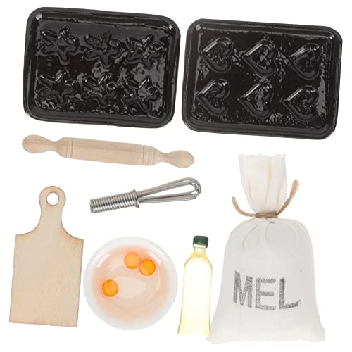 KOMBIUDA 8 Stück Puppenhaus kinderspielzeug für küche Toys Toy Kitchen Simulation Backwerkzeuge Miniatur-Szenendekor Mini-Küchenutensilien Holz KOMBIUDA 8 Stück Puppenhaus kinderspielzeug für küche Toys Toy Kitchen Simulation Backwerkzeuge Miniatur-Szenendekor Mini-Küchenutensilien Holz von KOMBIUDA