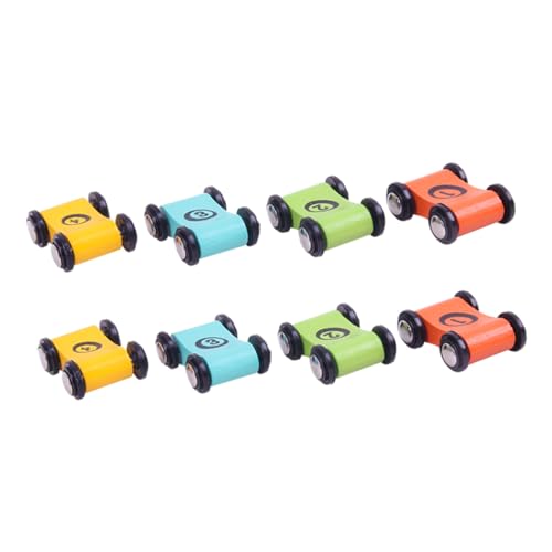 KOMBIUDA Holzbrettspiel Rennwagen Holzrennauto Kinderautospielzeug Interaktives Brettspiel von KOMBIUDA