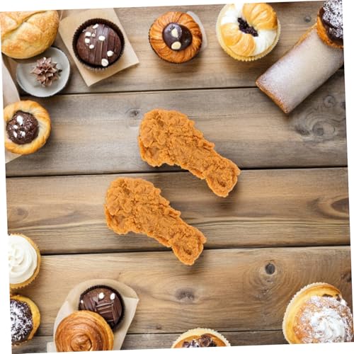 KOMBIUDA 8 Stück Simulation Huhn Modell Gefälschte Fleisch Tischdekoration Gefälschte Drumsticks Küchendekor Simuliertes Fleisch Hähnchenschenkel Kunststoff Simulierte Drumsticks von KOMBIUDA